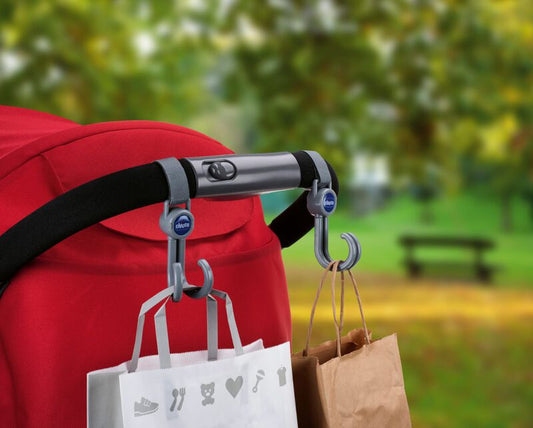 UNIVERSAL DOUBLE HOOKS FOR STROLLERS
