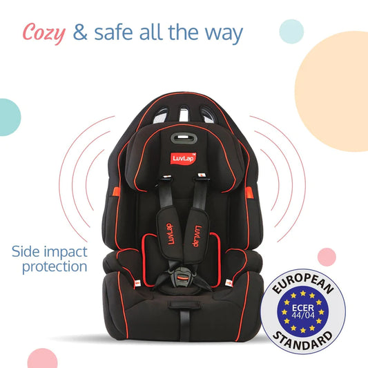 LuvLap Premier Baby Car seat - Black ( For Babies from 9 months - 12 years)