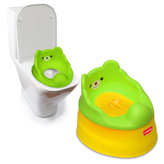 LuvLap Baby Potty Training seat - Yellow & Green