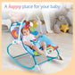 LuvLap Happy Jungle Newborn to Toddler Portable Rocker Cum Bouncer, Multicolor, Giraffe