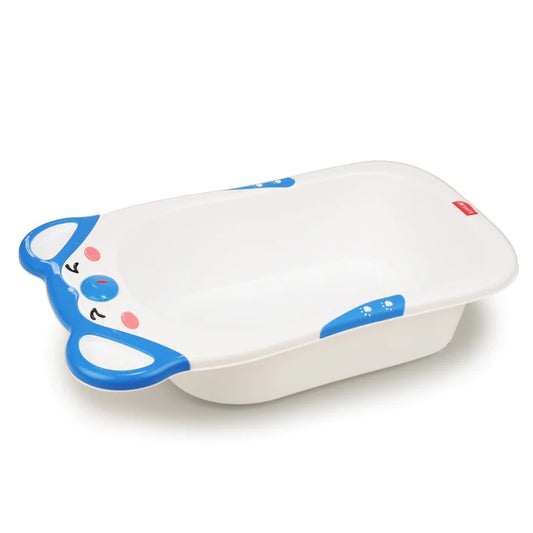 LuvLap Bubble Baby Bath tub with Soft Curved Edges, 6 m+, Ergonomic & Spacious, Durable Material (Blue)