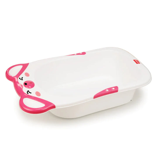 LuvLap Bubble Baby Bath tub with Soft Curved Edges, 6 m+, Ergonomic & Spacious, Durable Material (Pink)