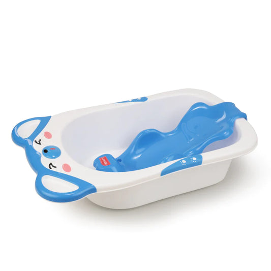 LuvLap Baby Bubble Bathtub with Anti-Slip - Blue