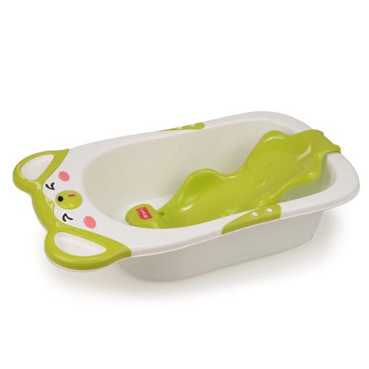 LuvLap Baby Bubble Bathtub with Anti-Slip - Green