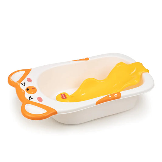 LuvLap Baby Bubble Bathtub with Anti-Slip - Yellow