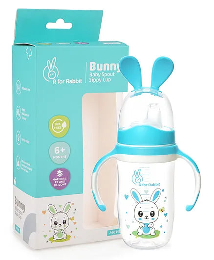 R For Rabbit -Bunny spout sippy cup-Green