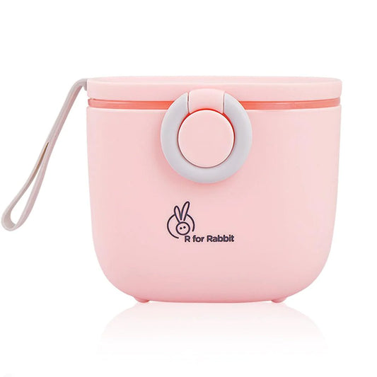 R for rabbit first feed box meal box pink