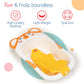 LuvLap Baby Bubble Bathtub with Anti-Slip - Yellow