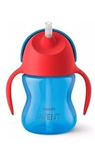 Avent Bendy Twin Handle Straw Cup - 200 ml (Color May Vary)