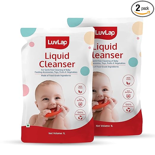 LuvLap Liquid Cleanser Refill Pack, 1L (Pack of 2)
