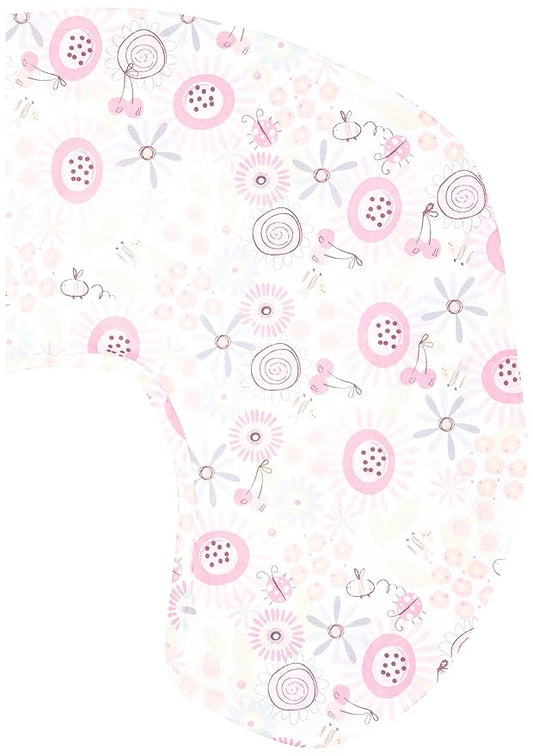 Chicco Cotton Slipcover For Boppy Feeding Pillow French Rose Print - Pink