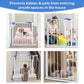 LuvLap Auto Close Indoor Safety Gate for Baby for door way size 76 to 85 cm wide, White
