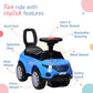 LuvLap Starlight Ride on & Car for kids with Music & Horn steering, Push Car for baby with Backrest, Safety guard, Under Seat Storage & Big Wheels, Ride on for kids 1 to 3 years upto 25 Kgs (Blue)