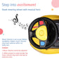 LuvLap Starlight Ride on & Car for kids with Music & Horn steering, Push Car for baby with Backrest, Safety guard, Under Seat Storage & Big Wheels, Ride on for kids 1 to 3 years upto 25 Kgs (Yellow)