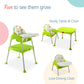 LuvLap 3 in 1 Baby High chair - Green 