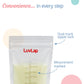 LuvLap Baby Breast Milk Storage Bags, BPA Free Disposable Milk Freezer Bags for Breast Feeding (Pack of 50 Bags)