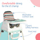 LuvLap Highchair with wheels - Blue