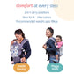 LuvLap Adore Baby Carrier with 3 carry positions, for 6 to 24 months baby, Max weight Up to 18 Kgs (Grey)