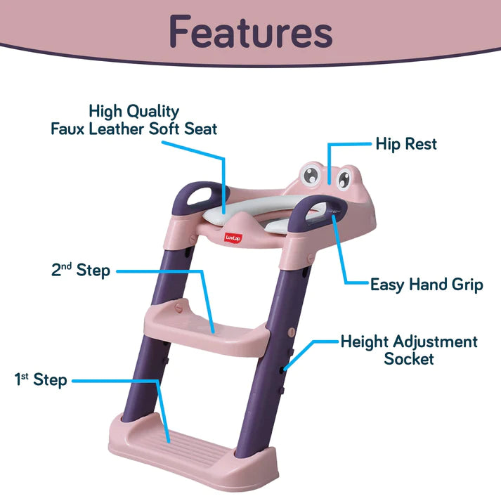 LuvLap ladder potty seat - Pink
