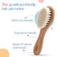 LuvLap Wooden Baby Hair Brush with Natural Bristles for Baby Hair Grooming, Perfect Scalp Grooming Hairbrush for Infant, Toddler, Kids