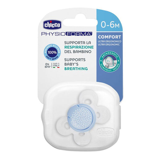 Chicco Soother Physioforma Comfort Blue Lumi (Design may vary)