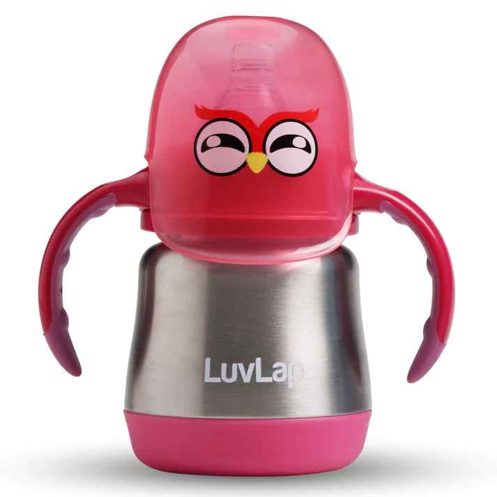 3 in 1 Wide Steel Sipper Pink
