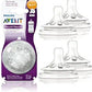 Avent Anti-colic 4 Holes Silicone Teat Fast Flow - Set of 2