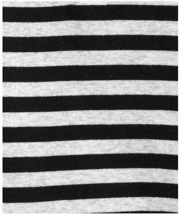 Carters 2-Piece Striped Hooded Bodysuit Pant Set - Black White & Grey 18 to 24
