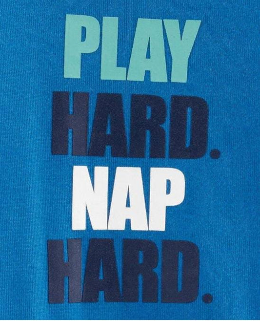Carters 2 Piece Play Hard Bodysuit Pant Set - Blue Grey 18 to 24